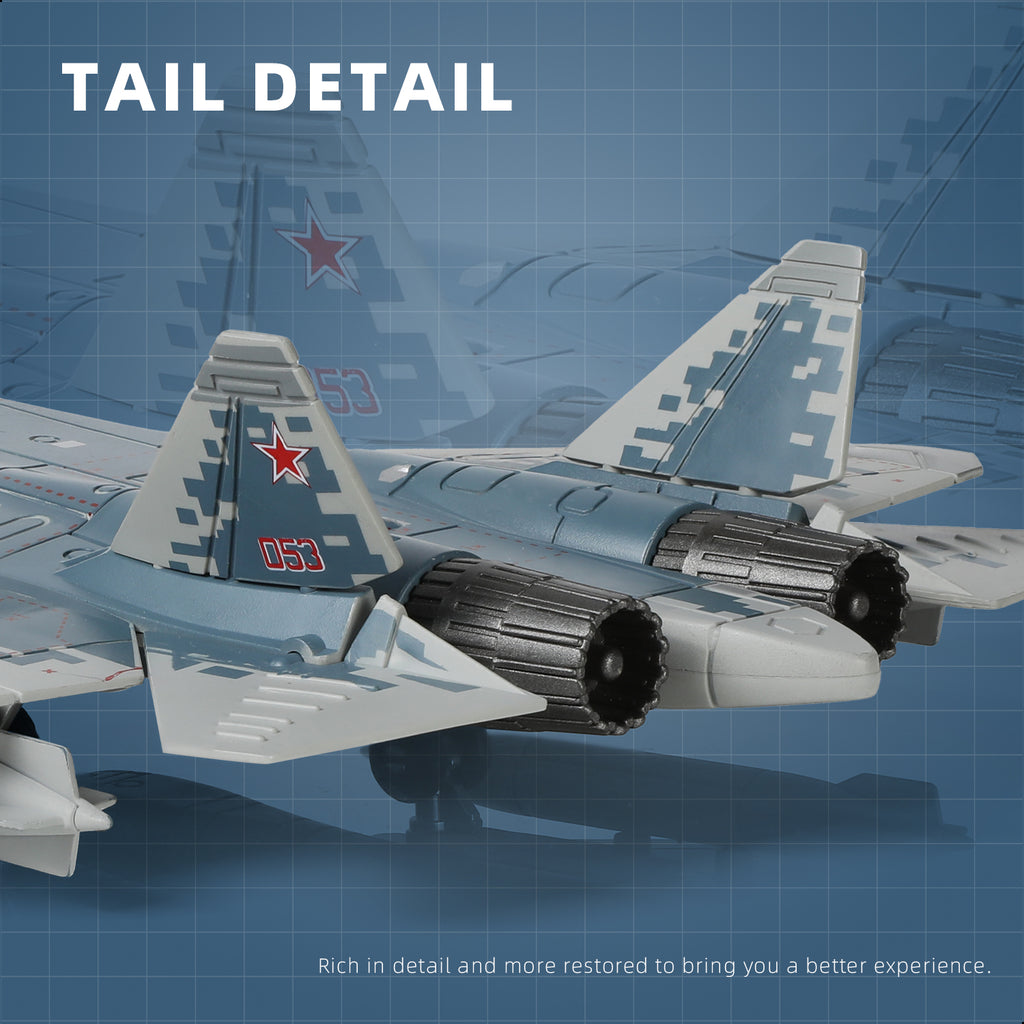 1/72 SU-57 Felon Stealth Fighter Quick Build Model Kit, Snap-Together Russian Military Aircraft (31 Pieces)