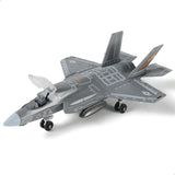 1/72 F-35 Fighter Jet Quick Build Model Kit, Snap-Together Military Aircraft with Display Stand (27 Pieces)