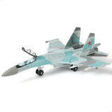 1/100 SU-35S Flanker-E Fighter Jet Quick Build Model Kit, Snap-Together Military Aircraft with Display Stand (25 Pieces)