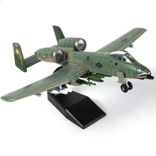 Load image into Gallery viewer, 1/72 A-10 Thunderbolt II Warthog Attack Jet Quick Build Model Kit, Snap-Together Military Aircraft (43 Pieces)
