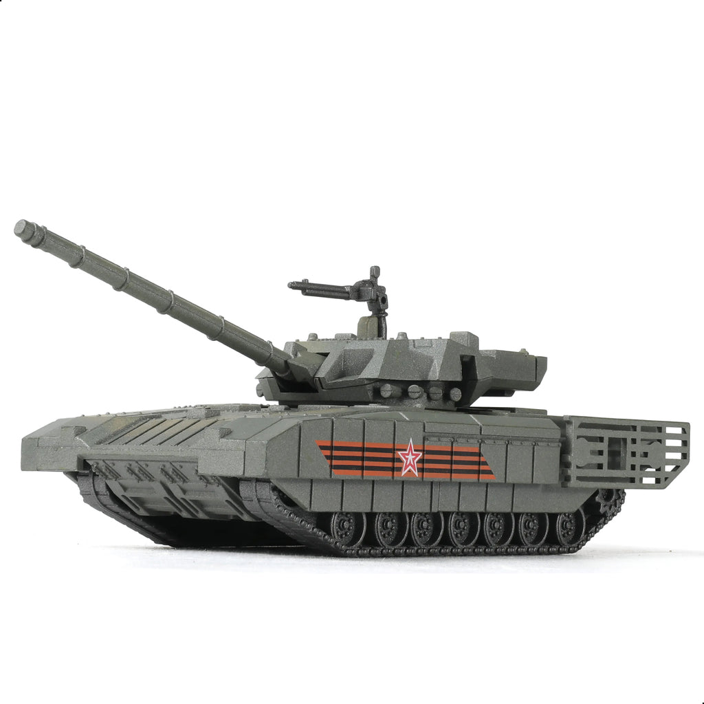 1/72 T-14 Armata Main Battle Tank Quick Build Model Kit, Snap-Together Russian Military Vehicle (14 Pieces)
