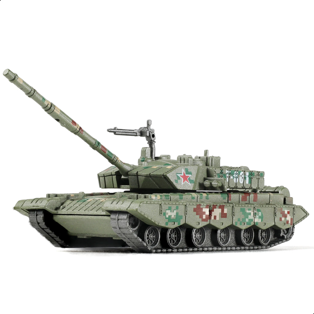 1/72 Type 99 Main Battle Tank Quick Build Model Kit, Snap-Together Chinese PLA Armored Vehicle (13 Pieces)