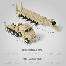 Load image into Gallery viewer, 1/72 M1070 Military Truck Quick Build Model Kit (Yellow), Snap-Together Heavy Equipment Transporter Armored Vehicle