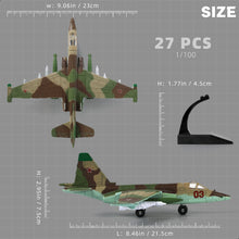 Load image into Gallery viewer, 1/72 SU-25 Frogfoot Attack Jet Quick Build Model Kit, Snap-Together Russian Military Aircraft with Display Stand