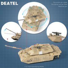 Load image into Gallery viewer, 1/72 Challenger 2 Main Battle Tank Quick Build Model Kit, Snap-Together British Army Armored Vehicle (10 Pieces)