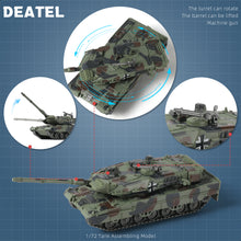 Load image into Gallery viewer, 1/72 Leopard 2A7 Main Battle Tank Quick Build Model Kit, Snap-Together German Army Armored Vehicle (14 Pieces)