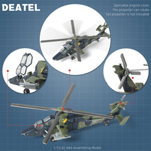 Load image into Gallery viewer, 1/72 EC-665 Tiger Attack Helicopter Quick Build Model Kit, Snap-Together Military Aircraft with Display Stand (24 Pieces)
