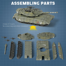 Load image into Gallery viewer, 1/72 Merkava Main Battle Tank Quick Build Model Kit, Snap-Together Israeli Army Armored Vehicle (13 Pieces)