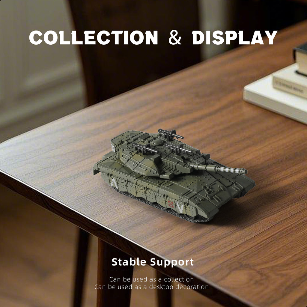 1/72 Merkava Main Battle Tank Quick Build Model Kit, Snap-Together Israeli Army Armored Vehicle (13 Pieces)