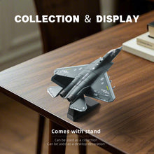 Load image into Gallery viewer, 1/72 J-35 Stealth Fighter Jet Quick Build Model Kit, Snap-Together Navy Aircraft with Display Stand (30 Pieces)