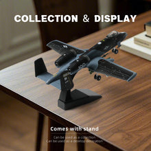 Load image into Gallery viewer, 1/72 A-10 Thunderbolt II Warthog Attack Jet Quick Build Model Kit, Snap-Together Military Aircraft with Display Stand (43 Pieces)