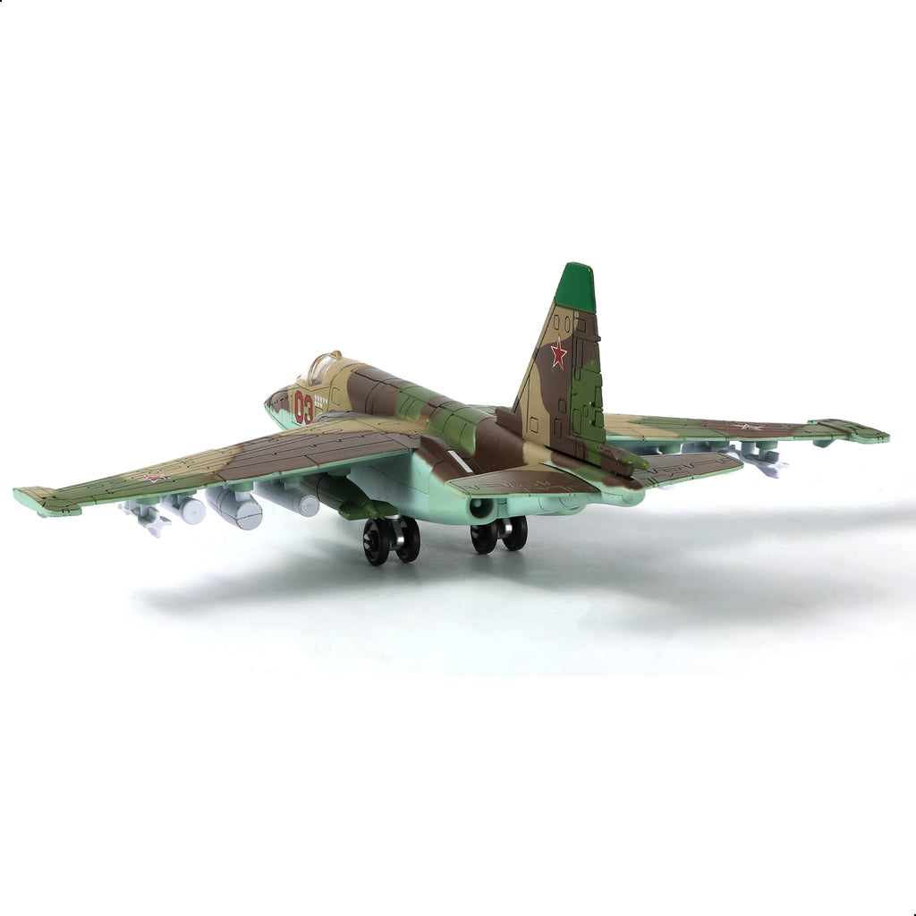 1/72 SU-25 Frogfoot Attack Jet Quick Build Model Kit, Snap-Together Russian Military Aircraft with Display Stand