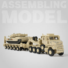 Load image into Gallery viewer, 1/72 M1070 Military Truck Quick Build Model Kit (Yellow), Snap-Together Heavy Equipment Transporter Armored Vehicle