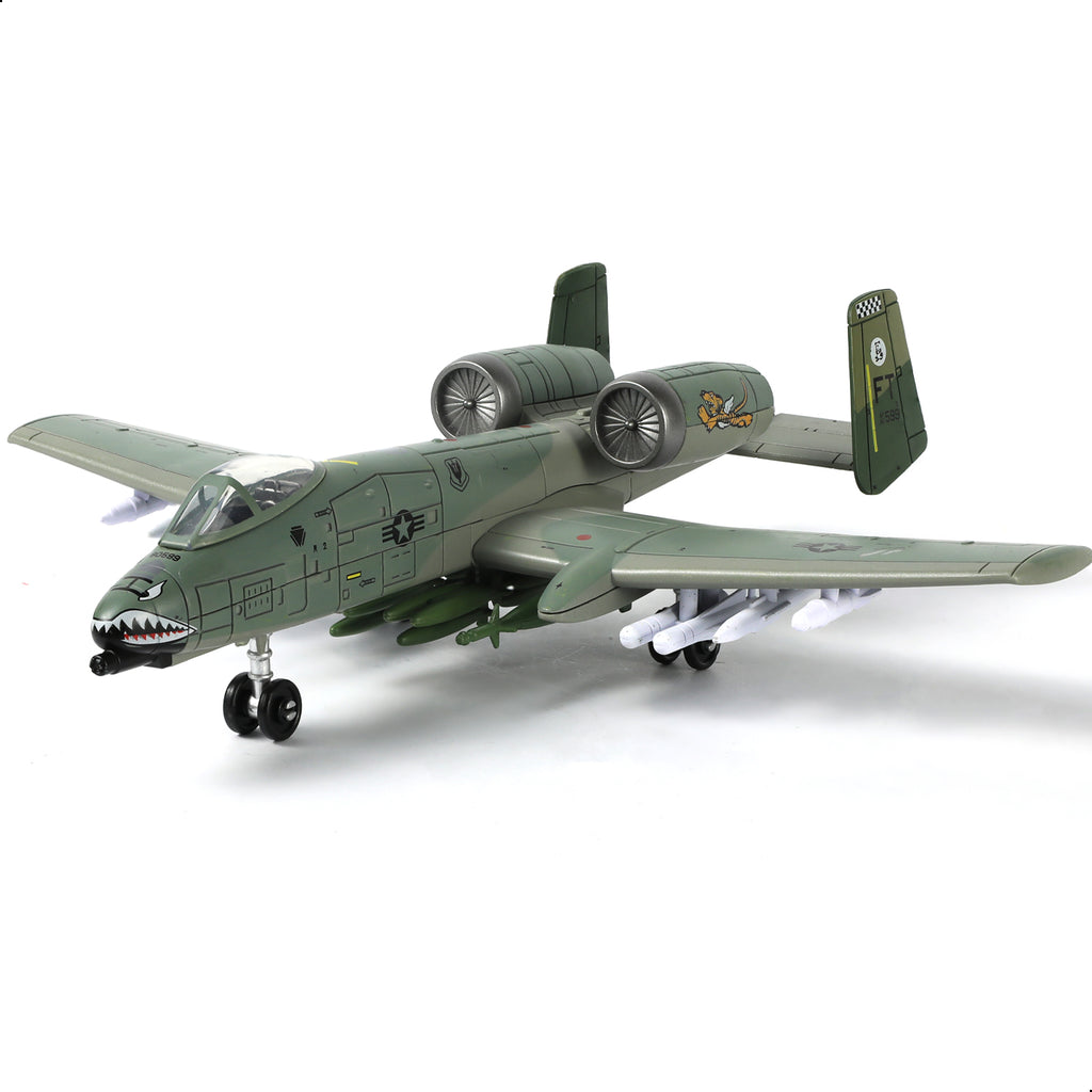 1/72 A-10 Thunderbolt II Warthog Attack Jet Quick Build Model Kit, Snap-Together Military Aircraft (43 Pieces)
