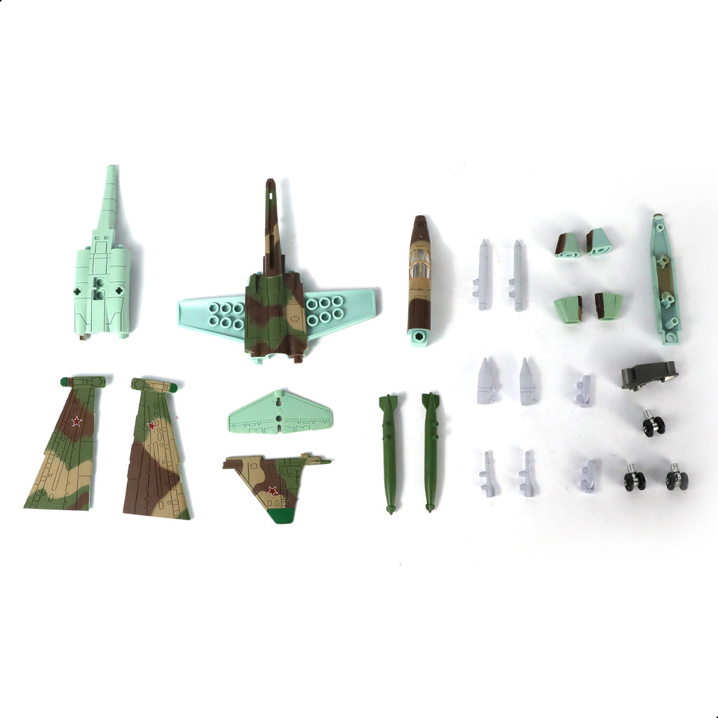 1/72 SU-25 Frogfoot Attack Jet Quick Build Model Kit, Snap-Together Russian Military Aircraft with Display Stand